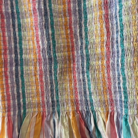 J Crew Smocked Gingham Midi Skirt, Size 16 - Picture 5 of 5